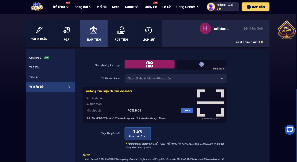 Một số lưu ý khi chuyển tiền tại FCB8 mà không gặp trắc trở